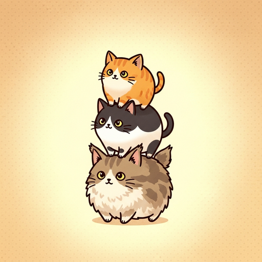 고양이 타워 합성 퍼즐 게임